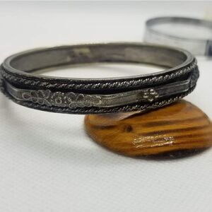 Elements scroll Middle eastern silver bracelet B0305